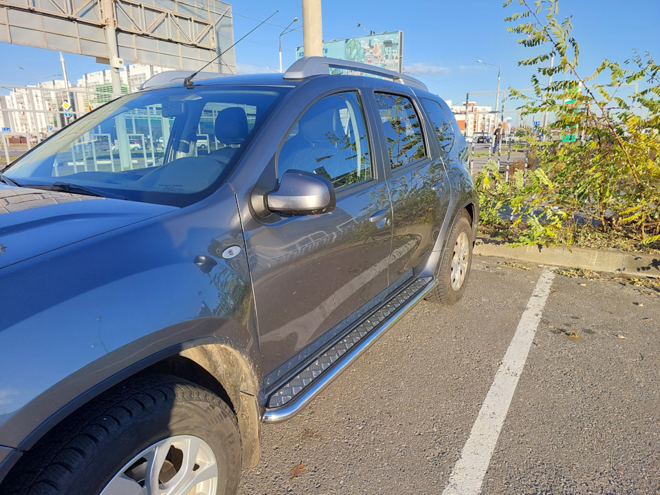 Установка порогов "Эстонец" (НПС) — Nissan Terrano III, 1,6 л, 2019 ...