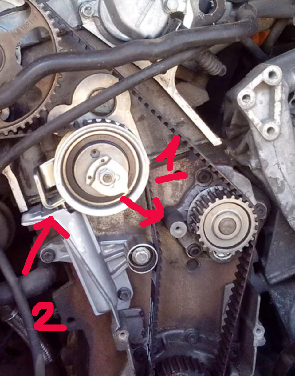 Натяжка ГРМ, нужна помощь! — Audi A4 (B6), 1,8 л, 2003 года | плановое ...