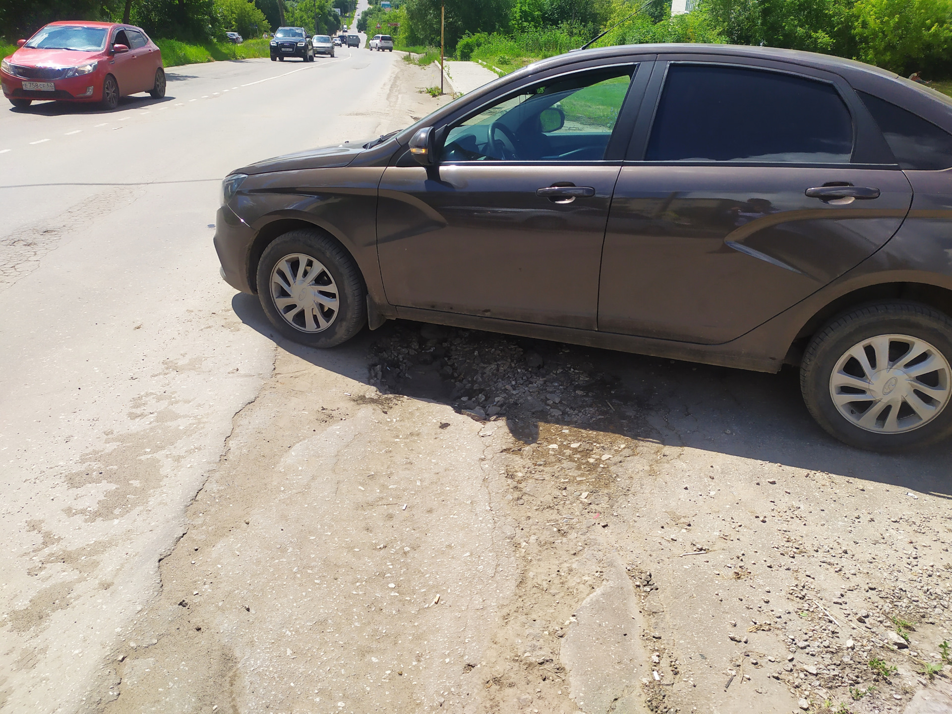 Попал в яму — Lada Vesta, 1,6 л, 2018 года | ДТП | DRIVE2