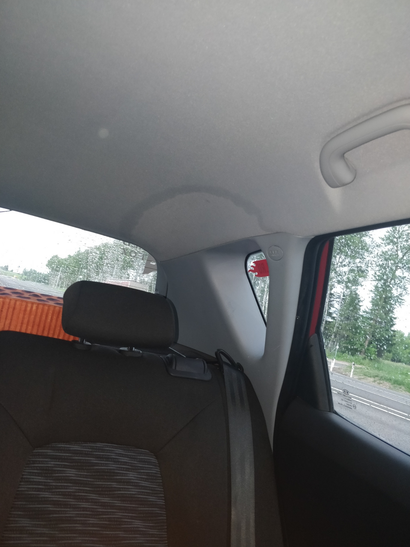 Как снять потолок kia seed Потекла крыша 