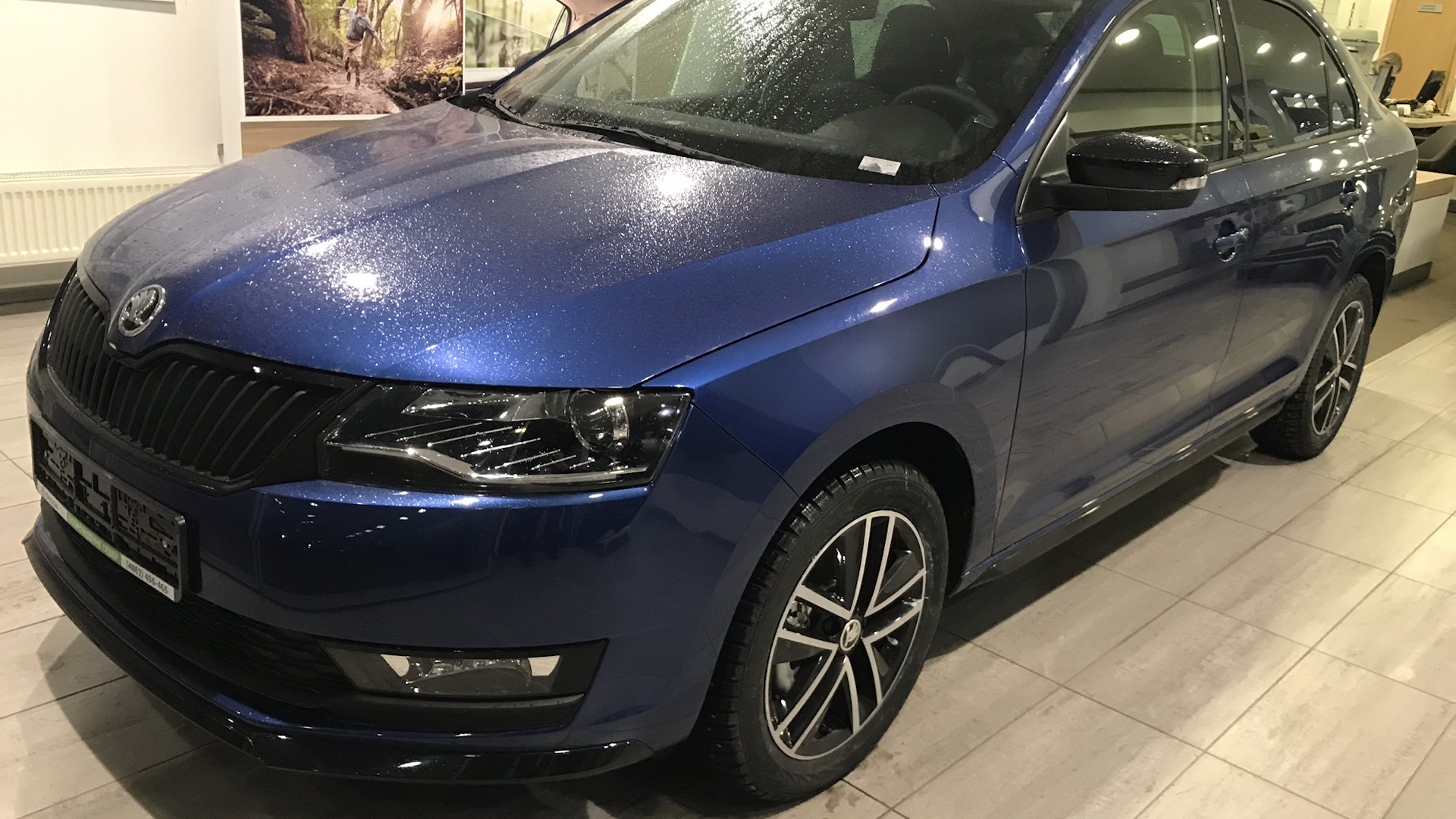 Skoda Rapid 2019 синий