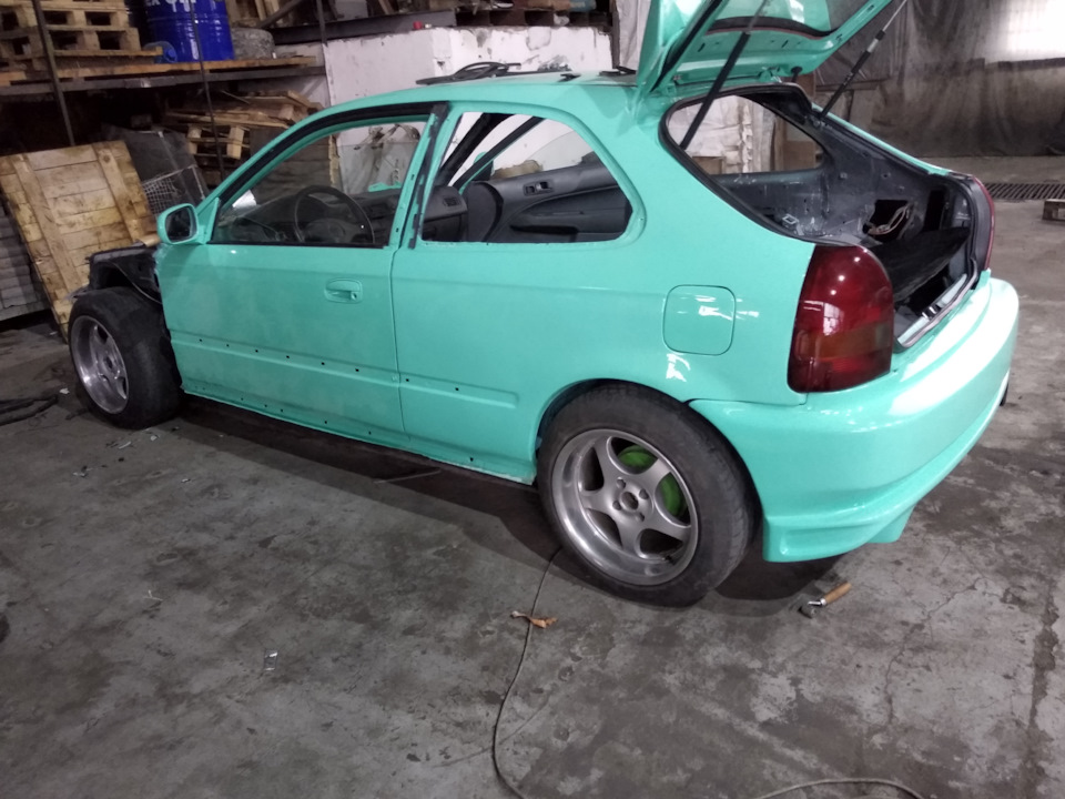 Скоро Машинка будет в строю . — Honda Civic Hatchback (6G), 1,4 л, 1998
