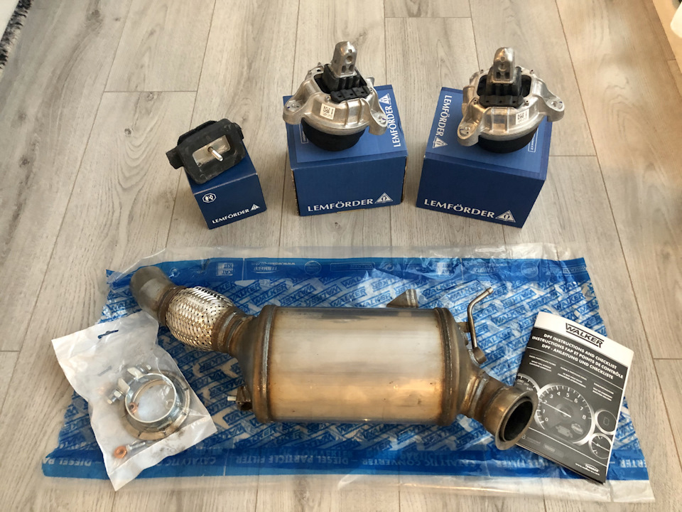 Замена DPF и подушек мотора и АКПП — BMW 5 series Touring (F11), 2 л ...