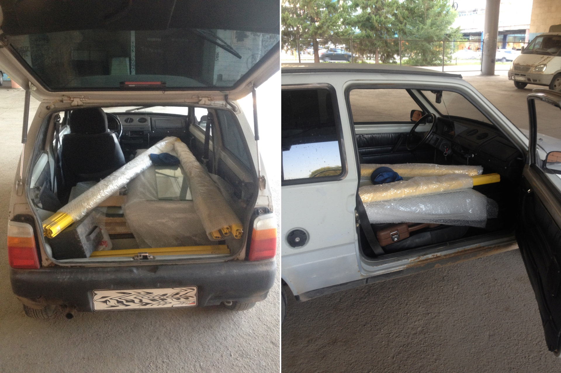 22-06-2021 Поездка в Тольятти за витриной — Lada 11113 Ока, 0,7 л, 2000 ...