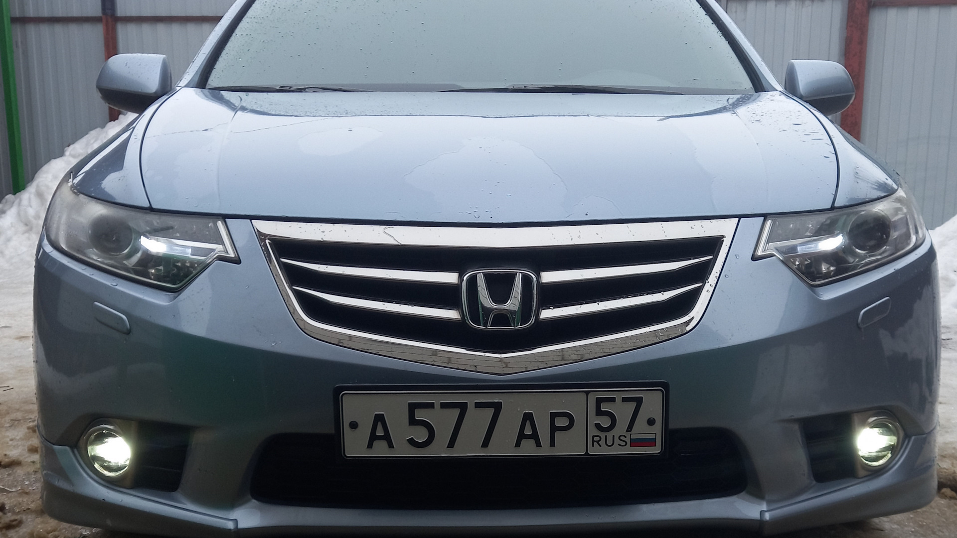 Honda Accord (8G) 2.4 бензиновый 2011 | Серо-голубой металлик на DRIVE2