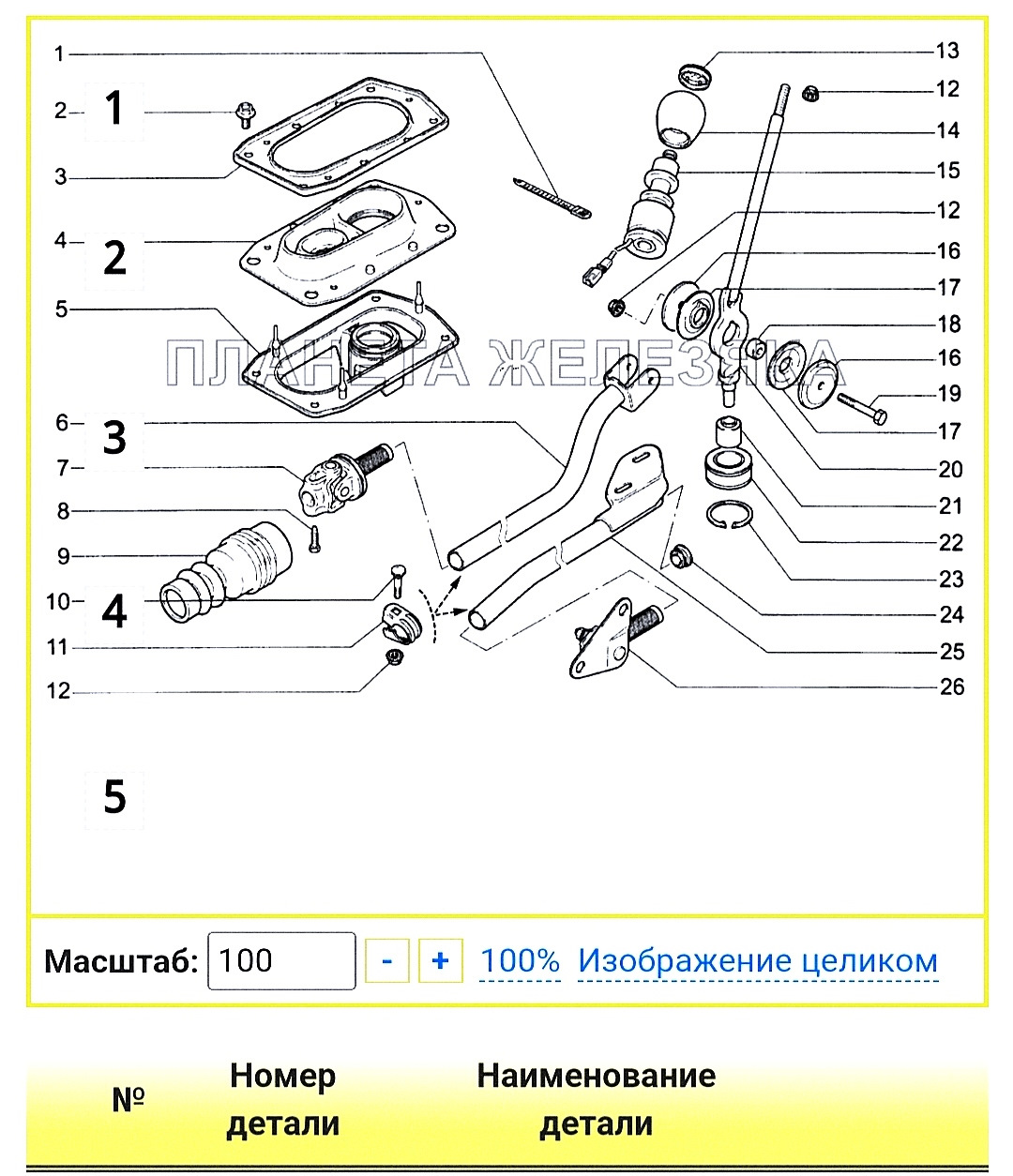 Коробка передач лада калина, схема