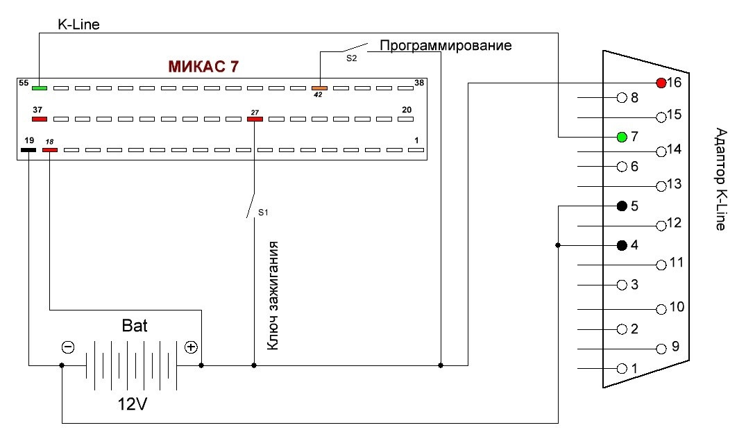 Микас 11 схема подключения