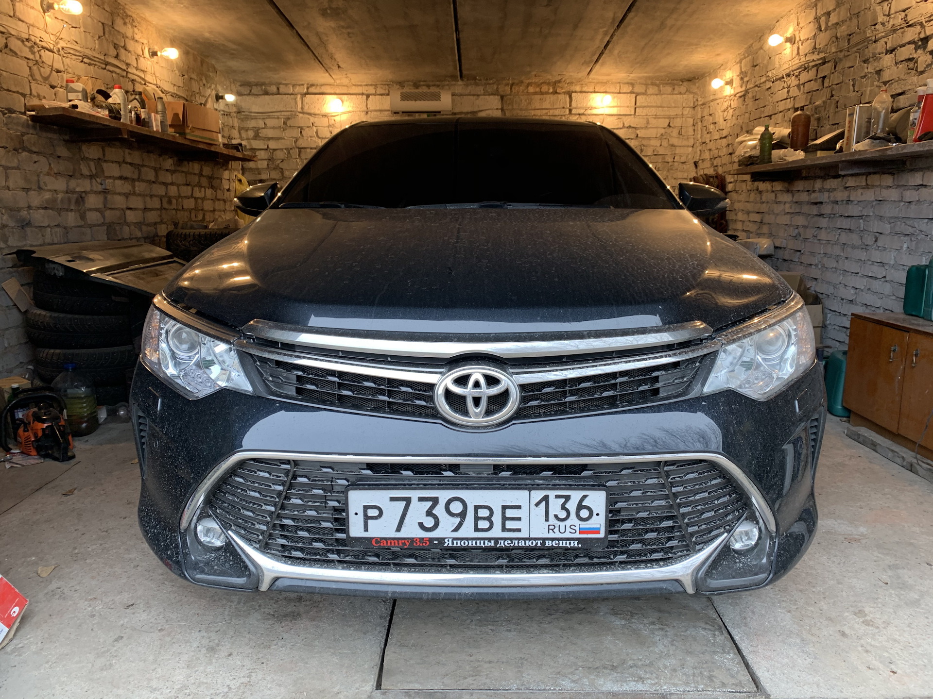 Оригинальный комплект повторителей поворота в бампер. — Toyota Camry  (XV50), 3,5 л, 2016 года | стайлинг | DRIVE2