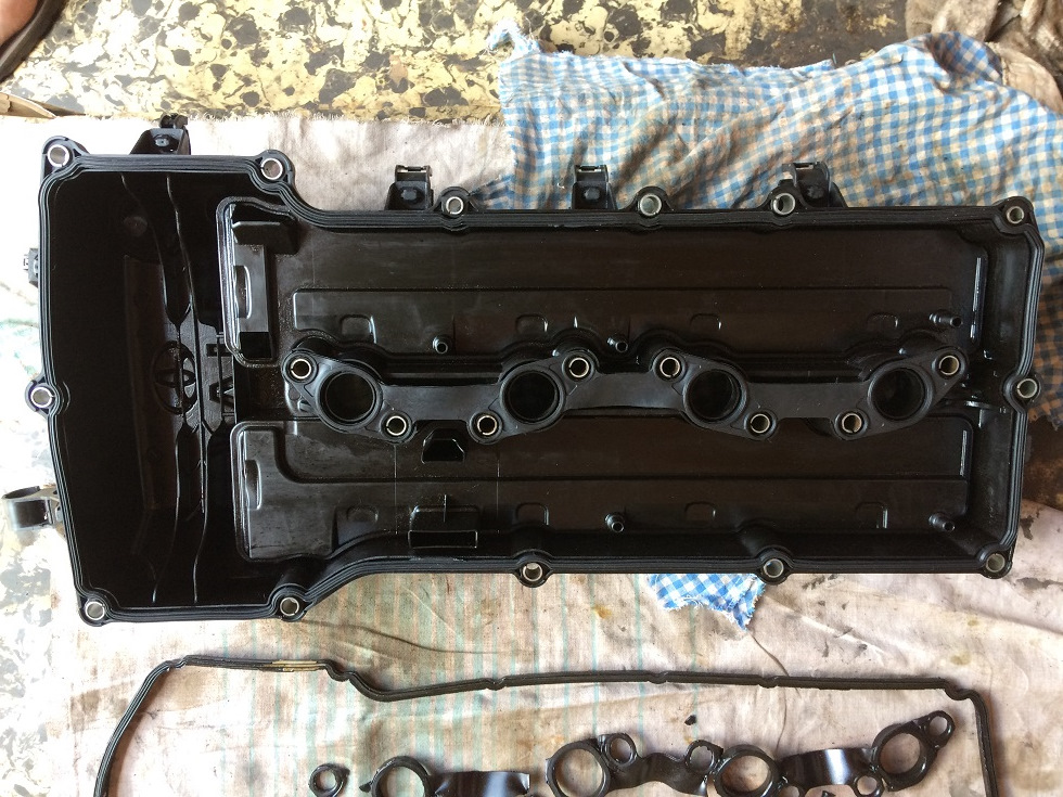 7. замена прокладки клапанной крышки тойота ленд крузер прадо 120 2. клапанная крышка на toyota land cruiser prado 120 2трфе. клапанная крышка прадо 120. клапанная крышка прадо 120.