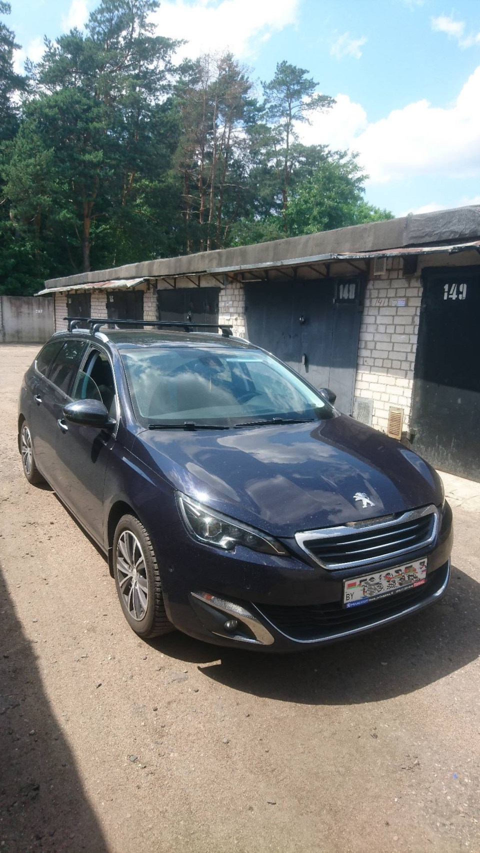 Рейлинги — Peugeot 308 SW (2G), 1,6 л, 2015 года | аксессуары | DRIVE2