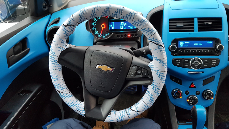 Делаем руль красивым. Часть 3 — Chevrolet Aveo Sedan (2G), 1,6 л, 2012 ...