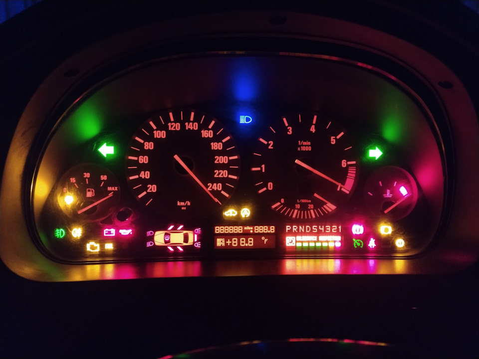 Самодиагностика по приборной панели — BMW 5 series (E39), 2 л., 1998 ...