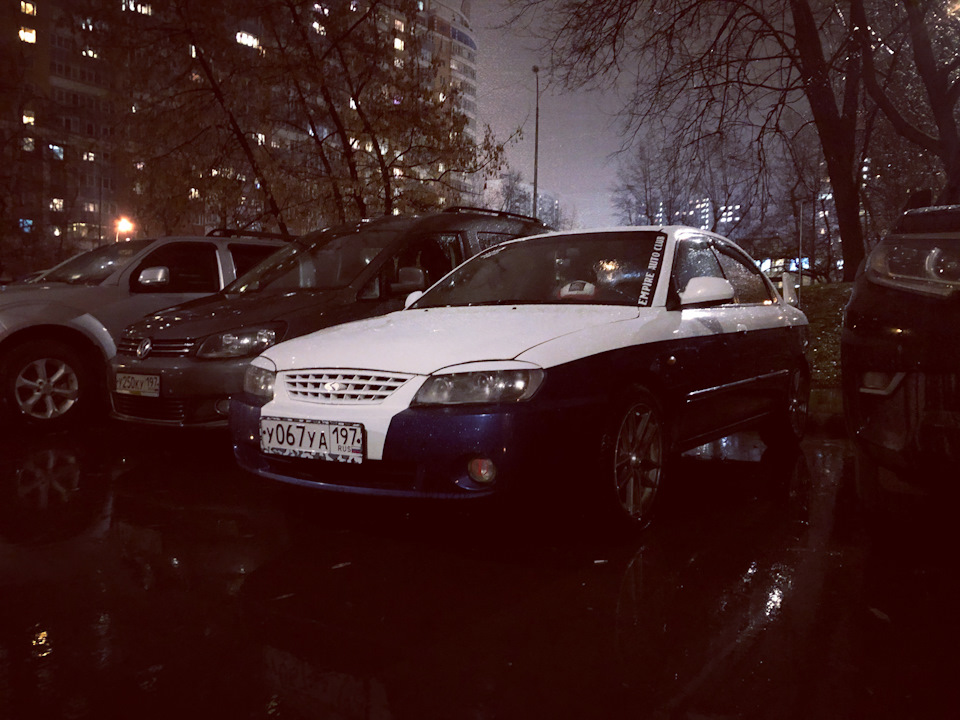 Подсчет расхода топлива и мойка во время дождя — KIA Spectra, 1,6 л ...