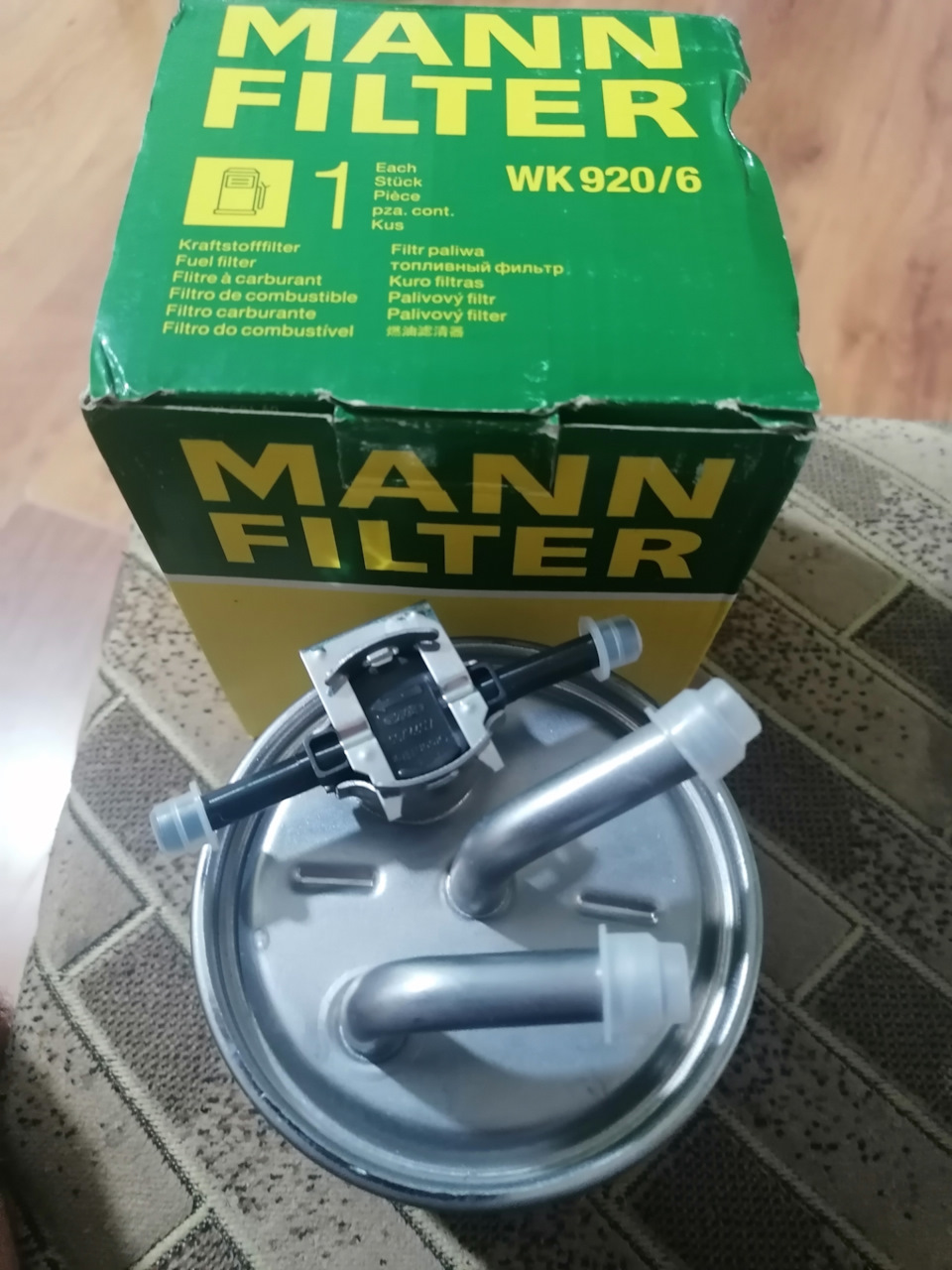 Топливный фильтр Mann. — Nissan Pathfinder (3G), 2,5 л, 2013 года ...