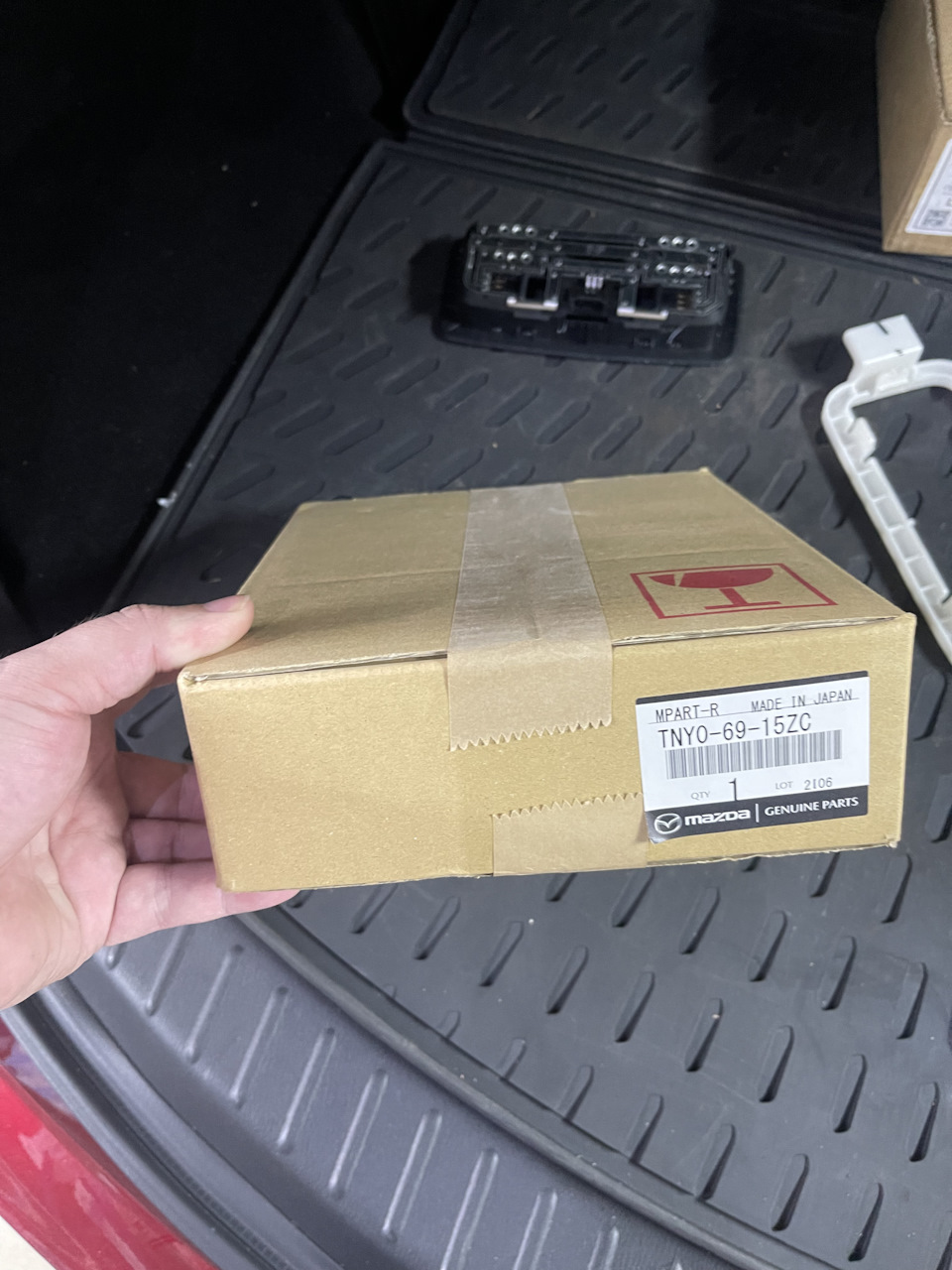 Складывание левого зеркала — Mazda CX-9 (2G), 2,5 л, 2021 года