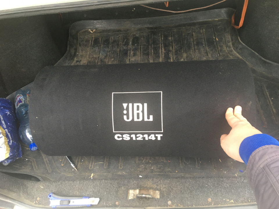 Jbl cs1214t. Сабвуфер JBL cs1214. JBL cs1214 короб. JBL 1214t короб.