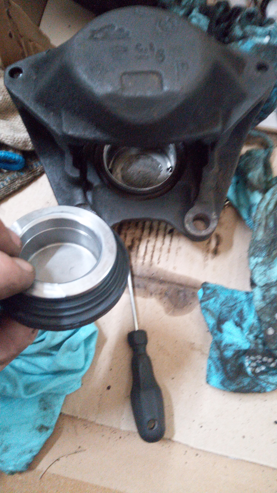 Переборка тормозных суппортов — Mercedes-Benz S-Class (W126), 4,2 л ...