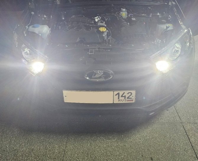 1# Установка LED ламп в ДХО — Lada Гранта (2G) FL, 1,6 л, 2023 года ...