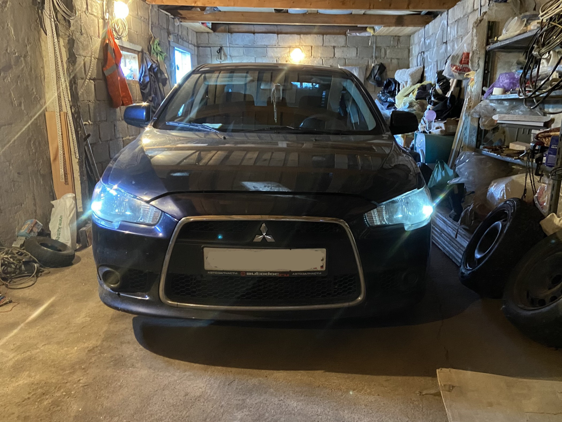 Головное освещение — Mitsubishi Lancer X, 1,6 л, 2014 года | своими ...