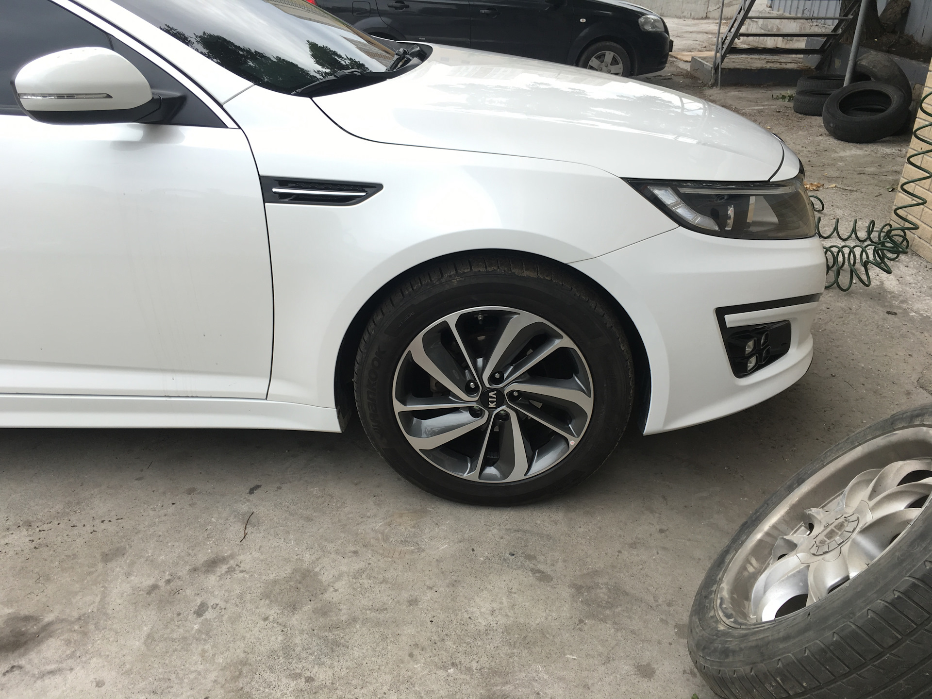 Сменил r18 на r16 — KIA Optima (3G), 2015 года | колёсные диски | DRIVE2