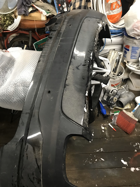 51127338789 Облицовка заднего бампера, загрунтован. BMW | Запчасти на ...