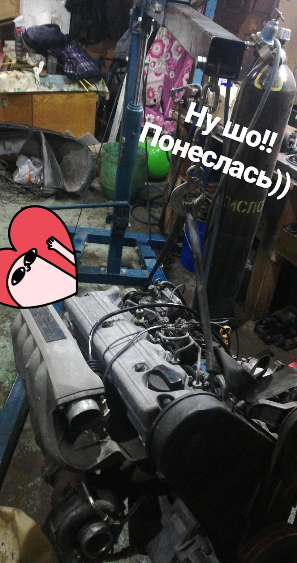 Установка двс и кпп — Audi 100 (C3), 2,5 л, 1990 года | своими руками ...