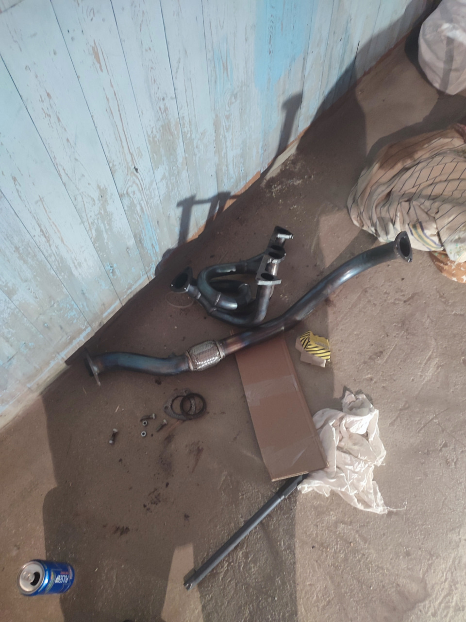 Установка выхлопной системы. Часть 2 ФИНАЛ — Lada 210740, 1,6 л, 2007 ...