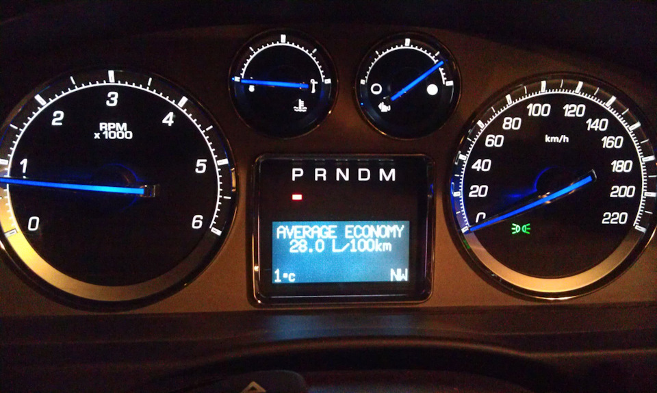Расход в мороз (пугалка) — Cadillac Escalade (3G), 6,2 л, 2009 года ...