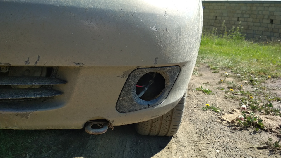 Грязные ПТФ — Lada Калина седан, 1,6 л, 2006 года | своими руками | DRIVE2