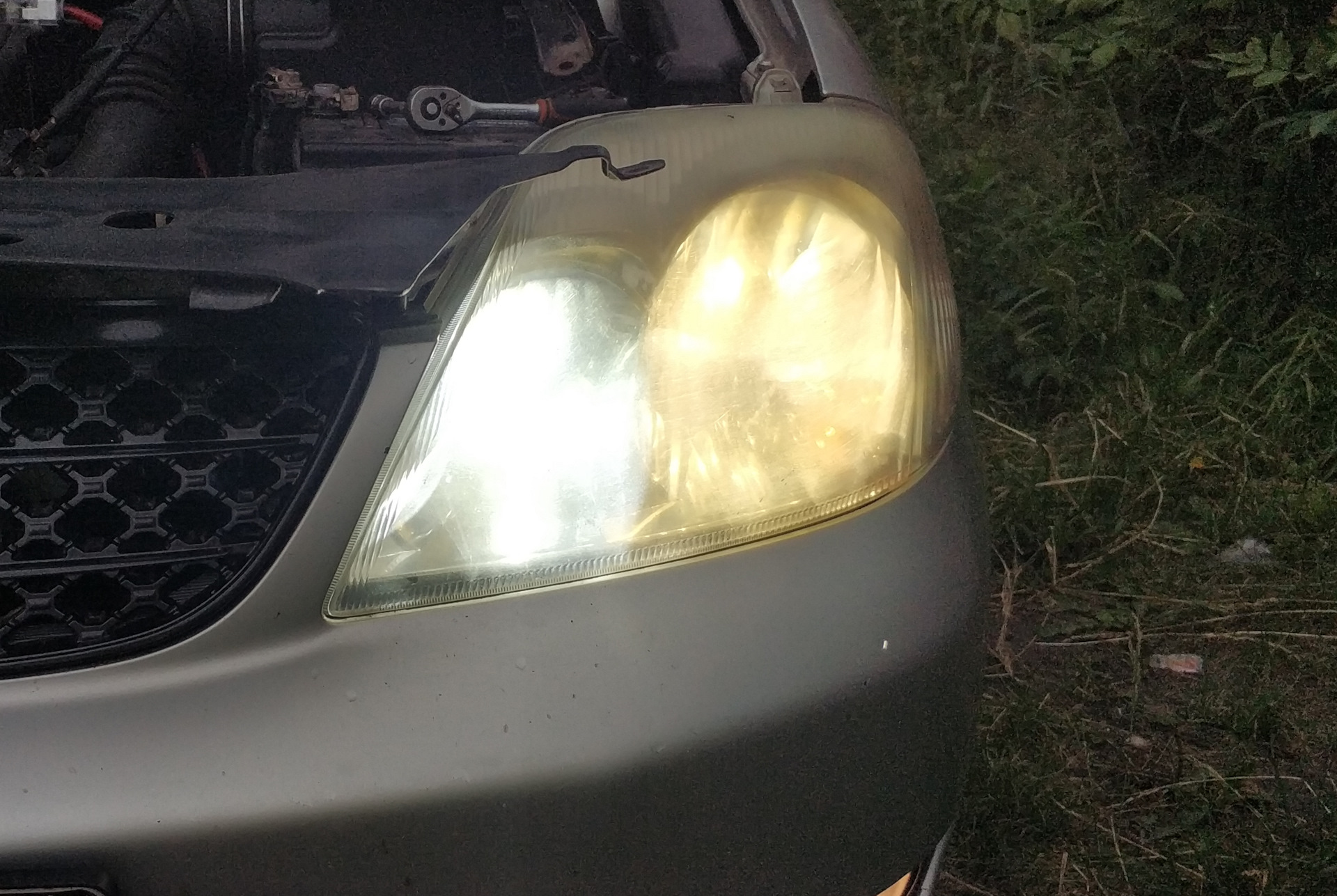 Диодные лампы в туманки и дальний (HB3+H11) — Toyota Corolla (120), 1,4 ...