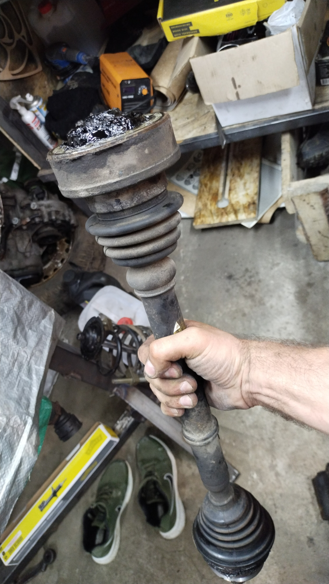 Внутренние и внешние шрусы (гранаты) передние — Audi 80 (B4), 2 л, 1993 ...