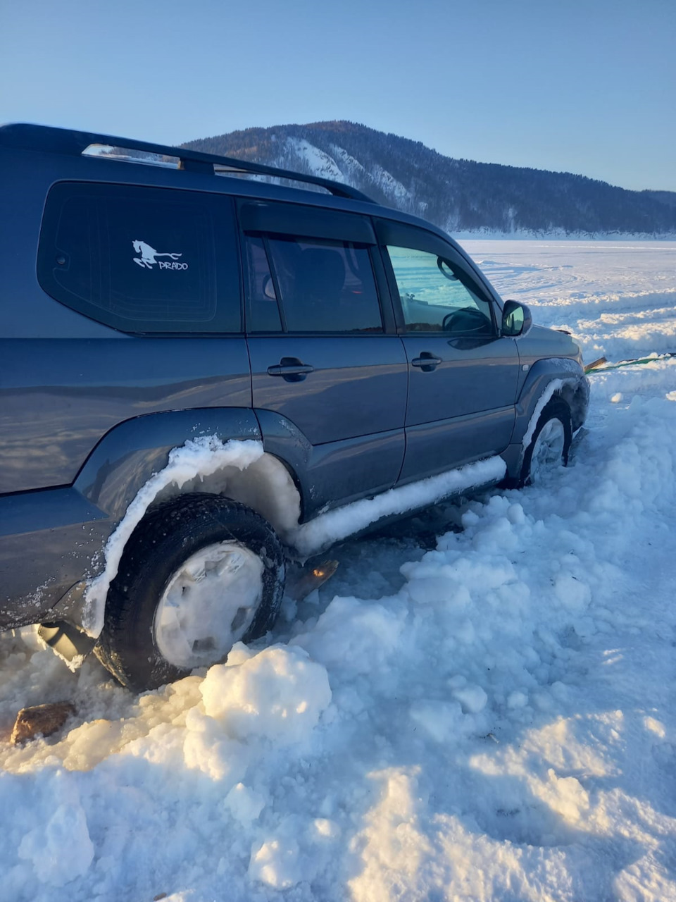 Суровая Сибирская рыбалка. — Toyota Land Cruiser Prado 120-series, 4 л,  2007 года | покатушки | DRIVE2