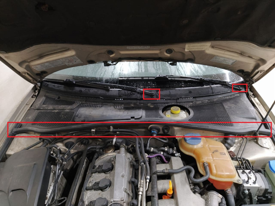*Укорели* дворники, профилактика — Audi A4 (B5), 1,8 л, 2000 года ...