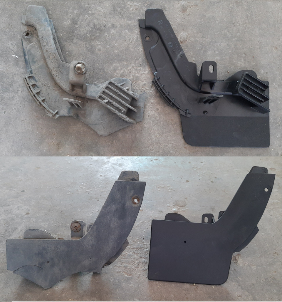 Старый и новый VAG 3AA854855A9B9 — Volkswagen Passat B7. Запчасти на фото: 3AA854855A9B9