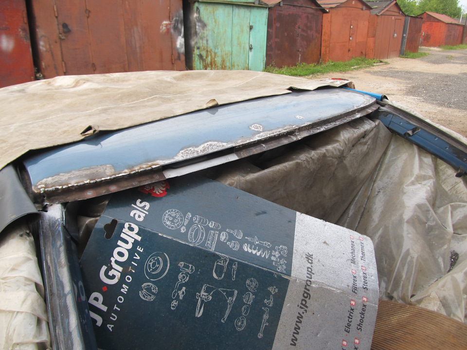 Снова порезал кузов или ремонт лобовой рамки. — Cadillac Seville (4G ...