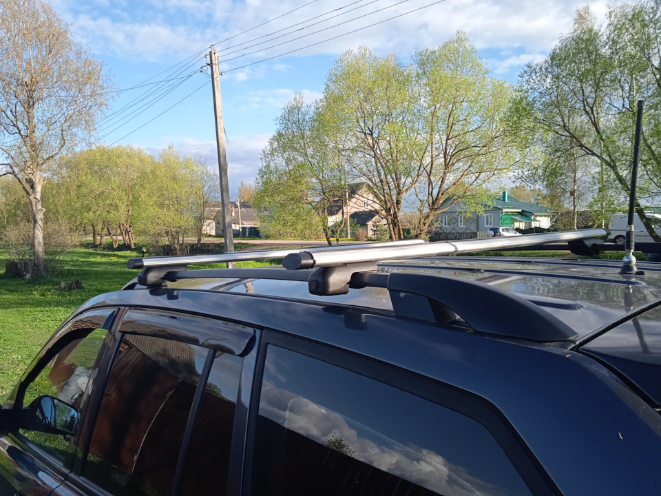 Багажник(поперечины) на рейлинги. УУУУ совсем не шумит — SsangYong ...