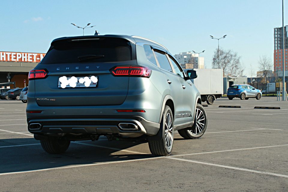 Чери тигго 8 про макс тюнинг фото Оклейка матовой виниловой пленкой - Chery Tiggo 8 Pro, 1,6 л, 2021 года стайлинг