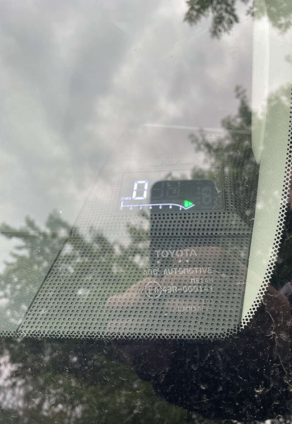 Проекциия на лобовое стекло — Toyota Land Cruiser Prado 150-series, 2,8 ...