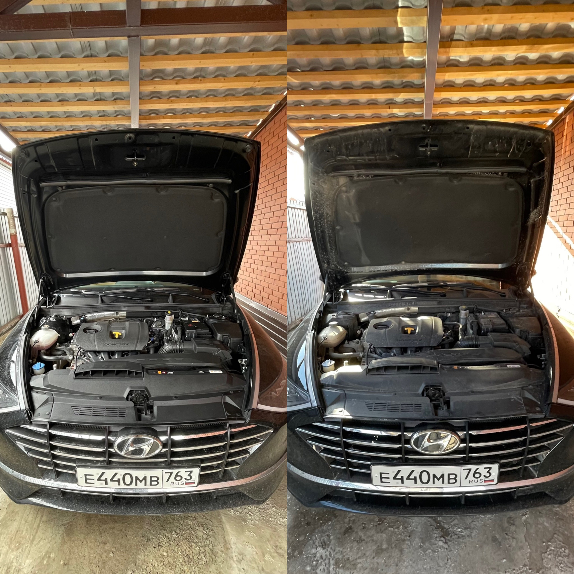 Мойка двигателя — Hyundai Sonata VIII (DN8), 2 л, 2021 года | мойка ...