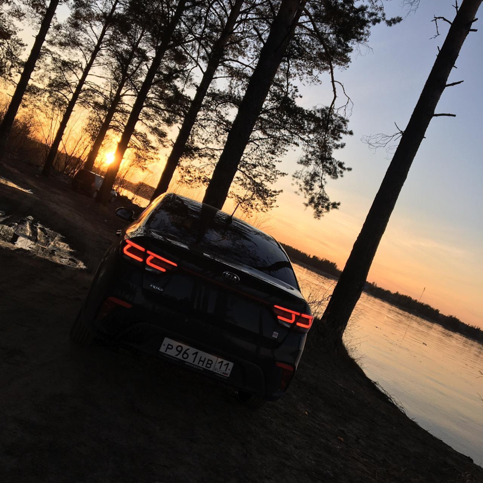 Черная фурия на закате — KIA Rio (4G), 1,6 л, 2019 года | путешествие ...