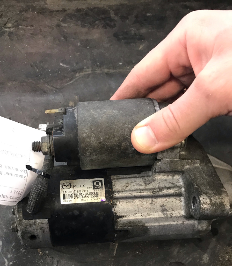 Сгорел стартер PE09M000T89281 — Mazda 6 (3G) GJ, 2,5 л, 2013 года ...