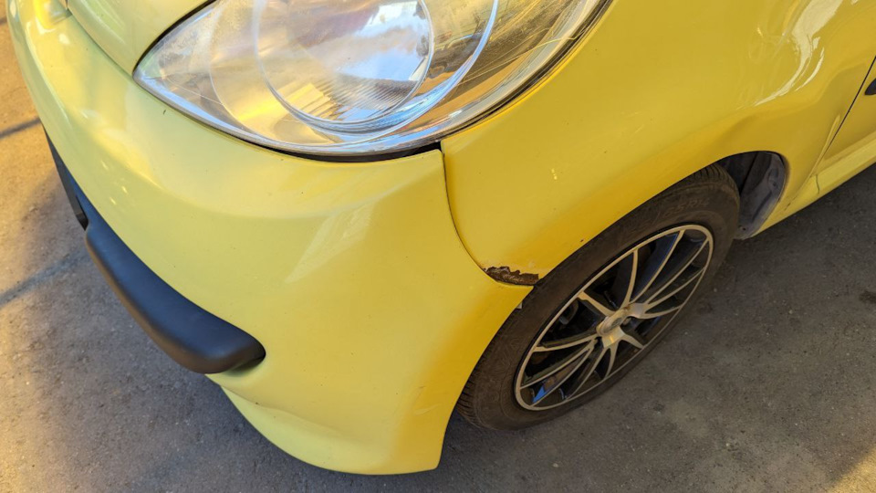 Покраска в домашних условиях* Peugeot 107 — Peugeot 107, 1 л, 2007 года ...