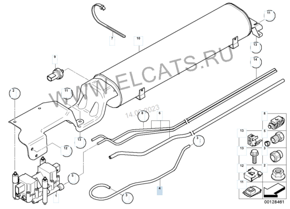 #10 SELFLEVEL SUSP INACT список покупок пневма — BMW X5 (E53), 4,8 л ...