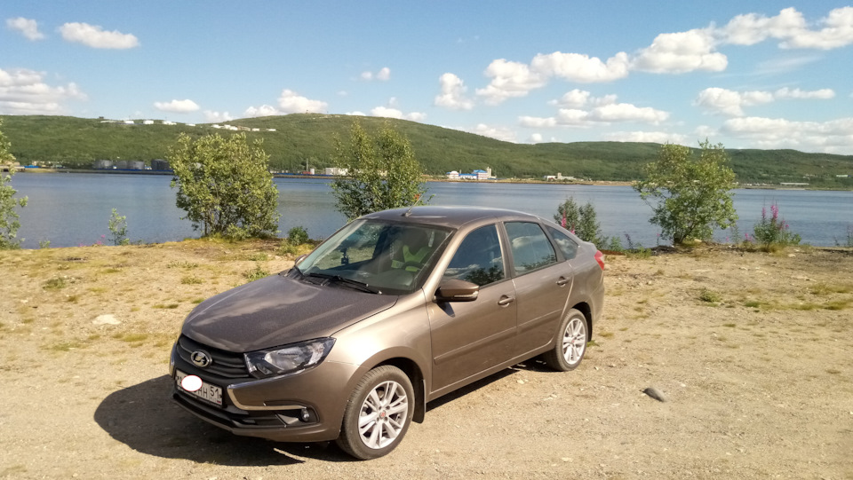 Город Герой Мурманск — Лето.1 — Lada Гранта Лифтбек (2-е поколение), 1 ...