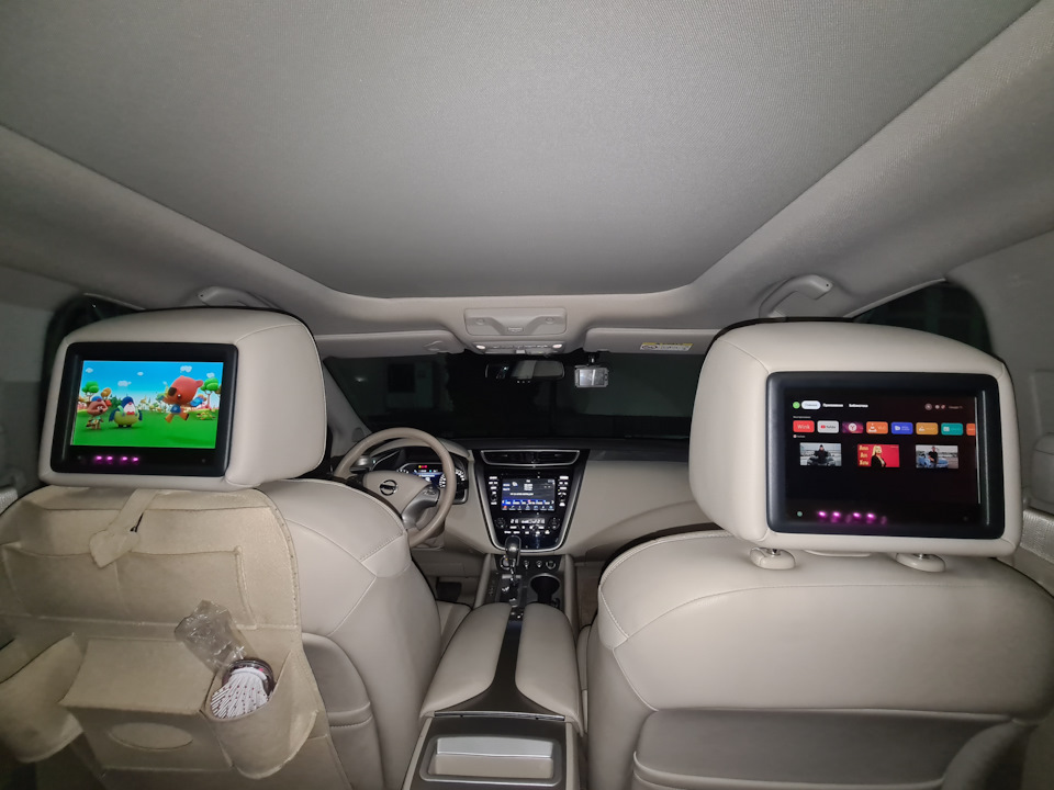 Android в задние мониторы — Nissan Murano III, 3,5 л, 2019 года ...