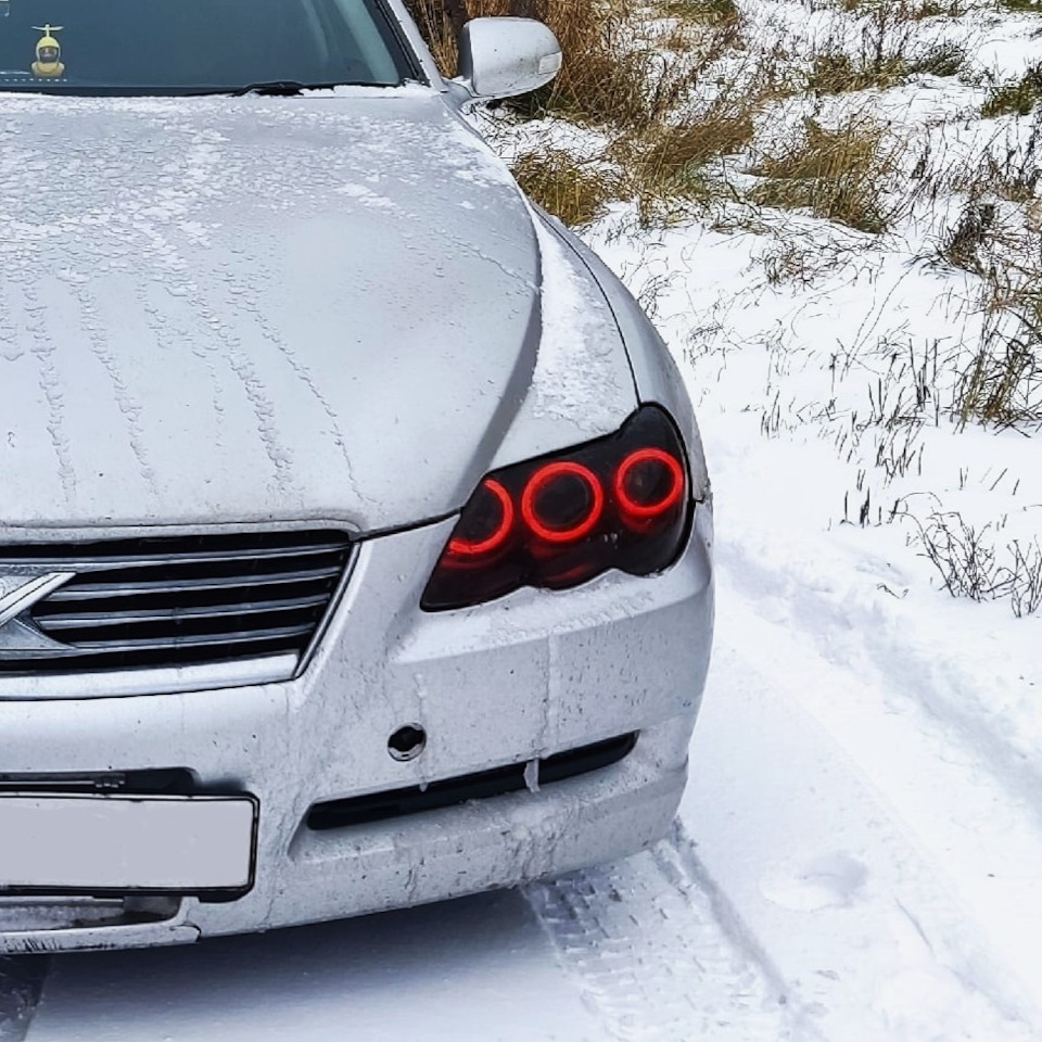 Toyota Mark X 120 дорестайлинг. Ангельские глазки TAU tech — TAU tech на  DRIVE2