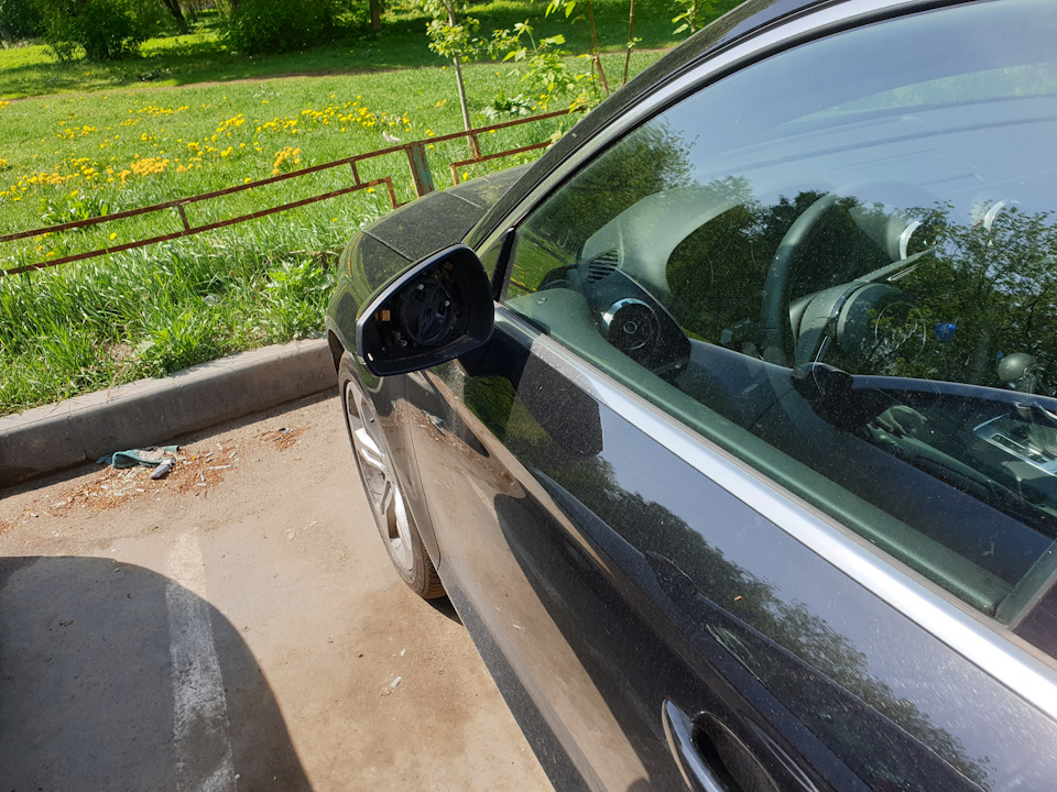 Кража зеркал Audi A3. Маркировка зеркал и фар. — Volvo XC70 III, 2,4 л ...