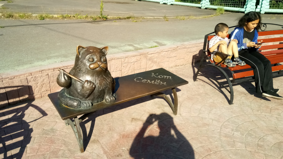 Город Герой Мурманск — лето 2. — Lada Гранта Лифтбек (2-е поколение), 1 ...