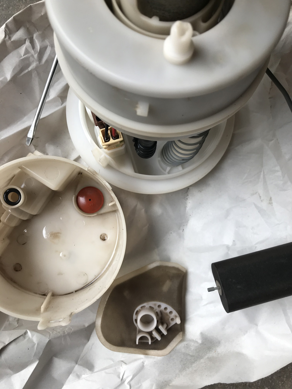 Очистка топливного насоса рено логан