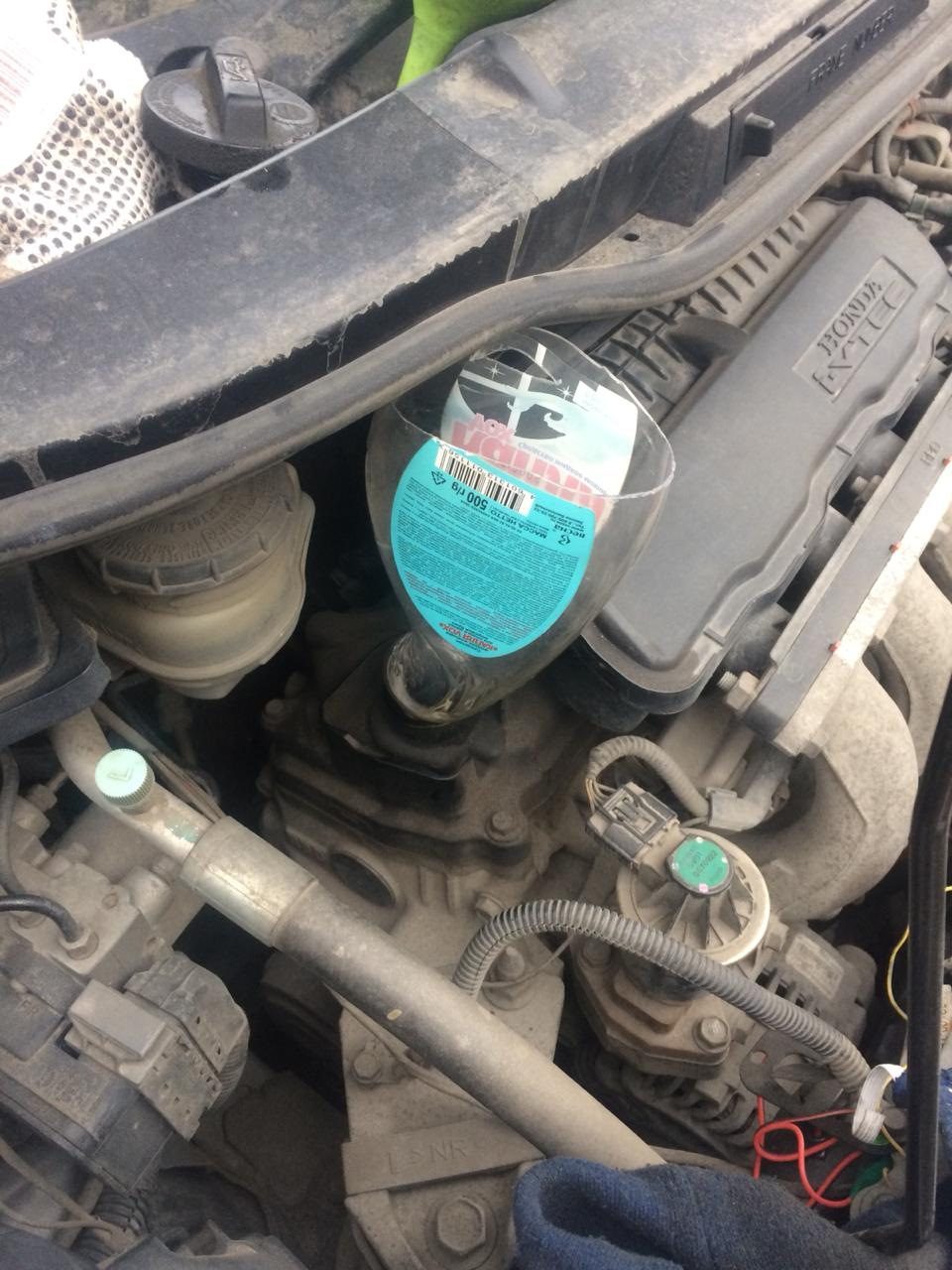 Замена масла в ДВС и Вариаторе — Honda Fit (2G), 1,3 л, 2009 года ...